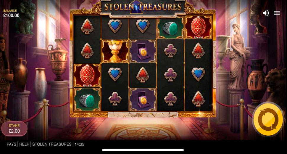 Stolen Treasures เกมสล็อตน่าเล่นจ่ายเงินไม่อั้น